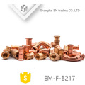 EM-F-B217 Customized full size copper pipe fitting